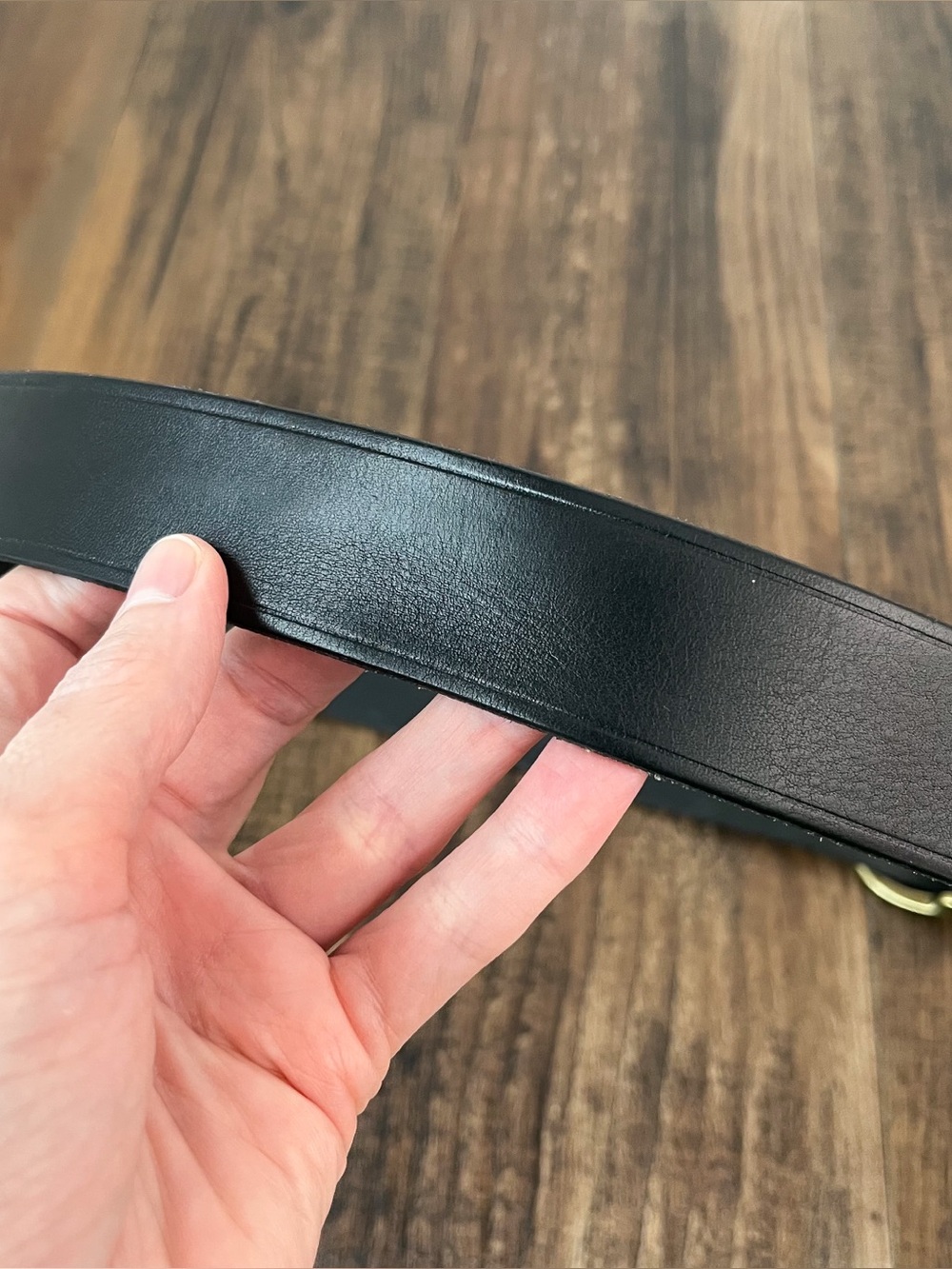 Madewell Pebbled Italian Leather Belt USA Made Classic Preppy Size Medium Black - Picture 7 of 14